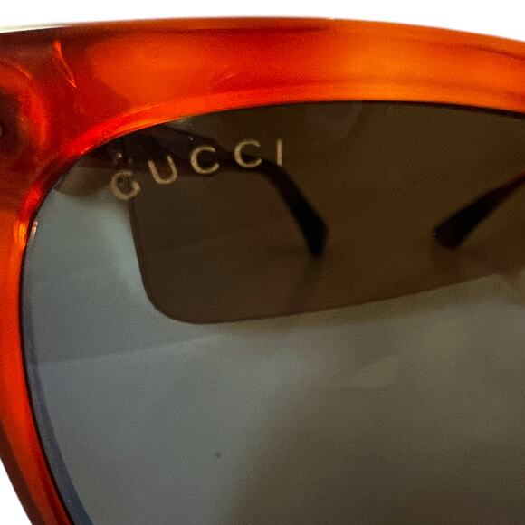 Gucci Brown Tortoiseshell Shell Acetate Women\'s Sunglasses GG0194SK main image 6
